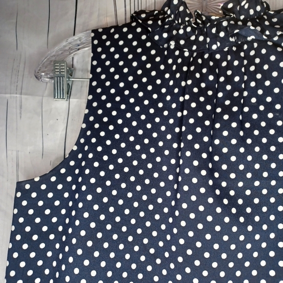 J.Crew Polka Dot Sleeveless Top - Picture 9 of 11